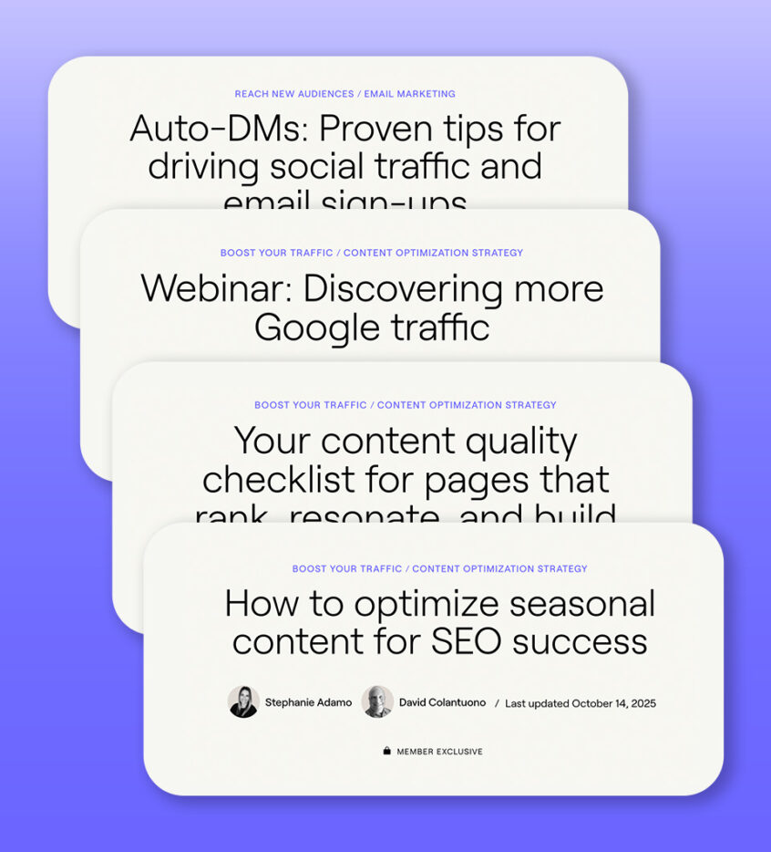 Resources that support your success today, and set you up for tomorrow