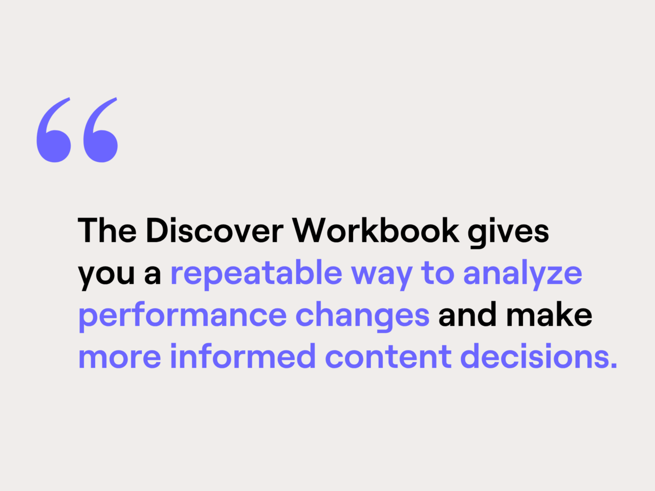 Discover Workbook